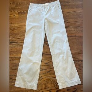J. Crew 100% Cotton Brooklyn Chino Vintage Khaki Pants 8 TALL